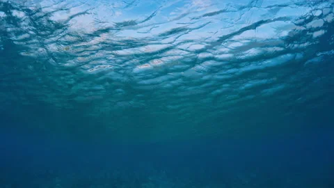 Wave loop. Seamless loopable crystal clear ocean wave rolls over the flat reef Stock Footage 166054227