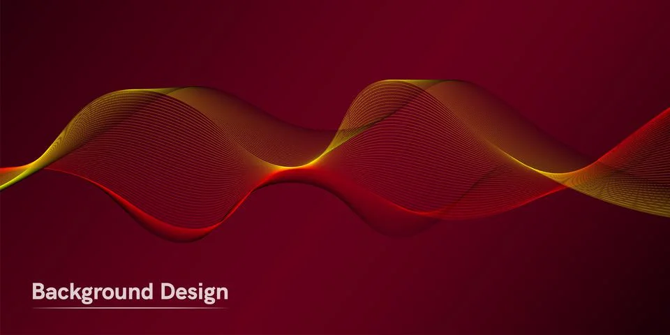 Wave of the many colored lines. Creative line art. Vector illustration EPS 10 Stock Illustration