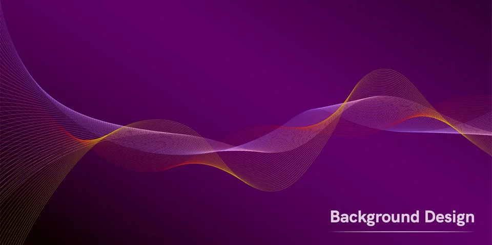 Wave of the many colored lines. Creative line art. Vector illustration EPS 10 Stock Illustration