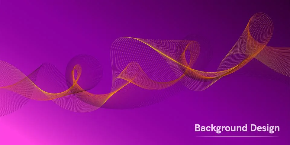 Wave of the many colored lines. Creative line art. Vector illustration EPS 10 Stock Illustration
