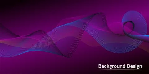 Wave of the many colored lines. Creative line art. Vector illustration EPS 10 Stock Illustration