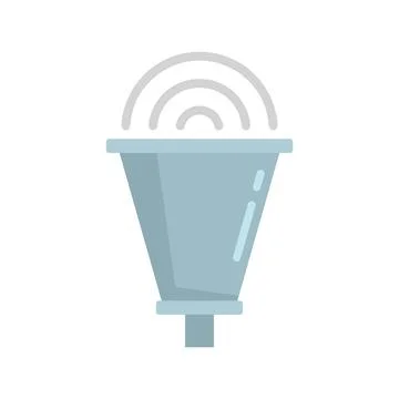 Wave megaphone icon flat isolated vector Stock Illustration
