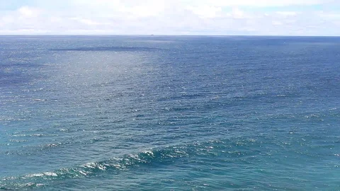 Wave in Middle Ocean Stock Footage 117113215