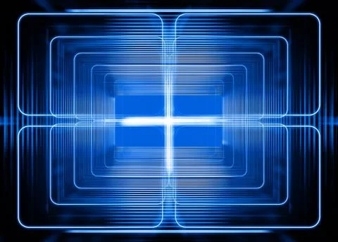 Wave mode of electromagnetic power Stock Photos