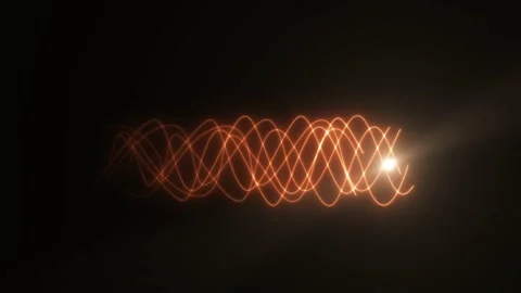 Wave Motion of a Photon of Light in Space Stock Footage 156898609