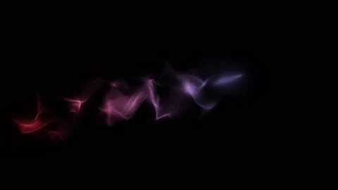 Wave motion of smoke-like particles. For design and creativity Stock-Footage 162156517