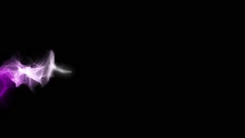Wave motion of smoke-like particles. For design and creativity Stock Footage 162163998