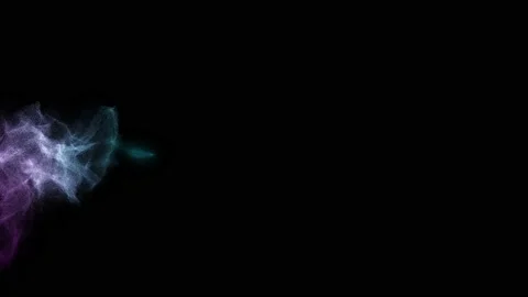 Wave motion of smoke-like particles. For design and creativity Stock Footage 162164003