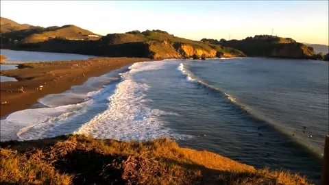 Wave Motion Time Lapse, Rodeo Beach Stock Footage 142477741