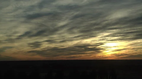 Wave Motions in High Clouds Stock Footage 54721297