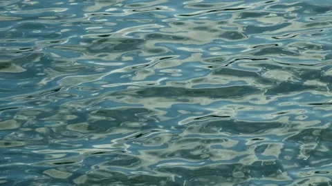 Wave movement with calm ripples on the surface of the blue lake water 動画素材 319968935