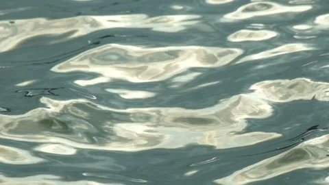 Wave movement with calm ripples on the surface of the blue lake water 3 Stock Footage 319968968
