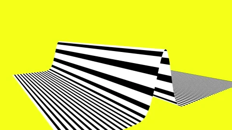 Wave movement of a flexible shape Stock Footage 175919411