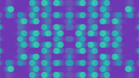 Wave moving texture made of neon colored cylinders. 3d rendering loop animation Stock Footage 207682125