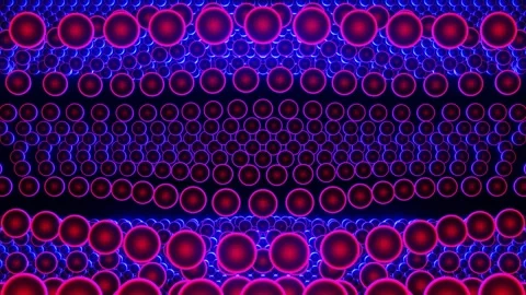 Wave of neon balloons in a seamless loop. Stock Footage 273556206