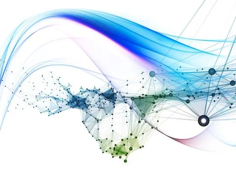 Wave Network 스톡 일러스트