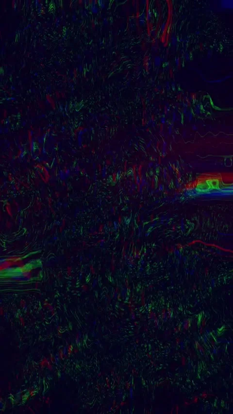 Wave Noise Glitch Effect Portrait Stock Footage 331081096