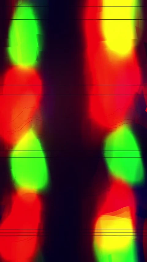 Wave Noise Glitch Effect Portrait Stock Footage 331082751