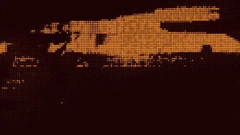 Wave Noise Glitch Effect Wide Stock Footage 331080756
