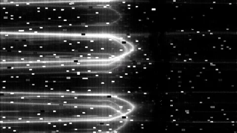 Wave Noise Glitch Effect Wide Stock Footage 331096894