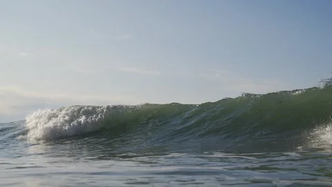 The wave in ocean with calm weather Stock Footage 298270903