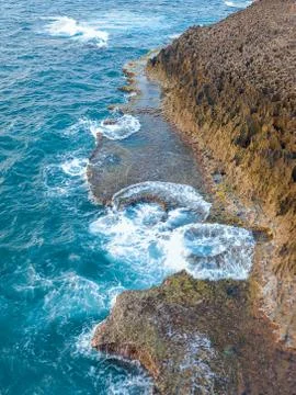 The wave of ocean landscape background Stock Photos