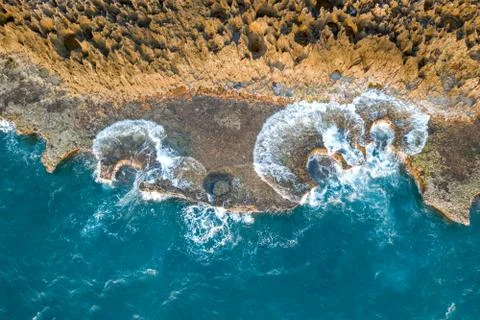 The wave of ocean landscape background Stock Photos