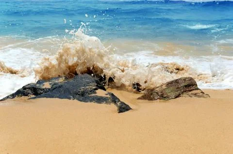 Wave of the ocean 写真素材