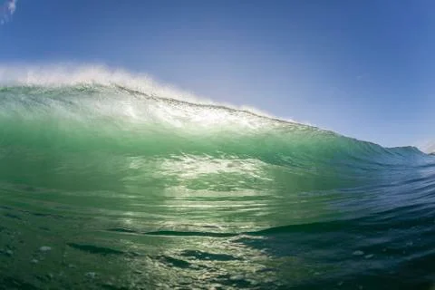 Wave Ocean Swimming Colors Stock Photos