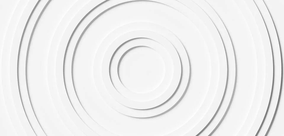Wave offset or shifted white concentric rings or circles background wallpap.. Stock Illustration