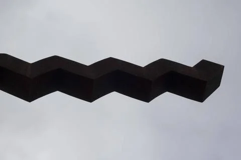 A wave or wavy shape, pattern and texture on a surface a wave or wavy shap... Stock Photos