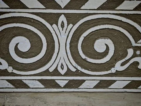  a wave or wavy shape, pattern and texture on a surface a wave or wavy sha... Stock Photos