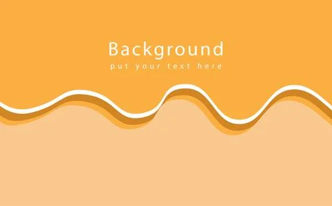 Wave orange background design Stock Illustration