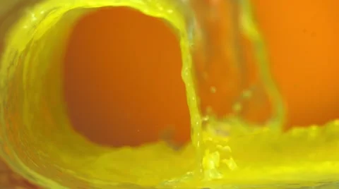 Wave of orange juice Stock Footage 48551584