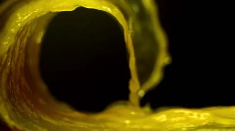 Wave of orange juice Stock Footage 48552186