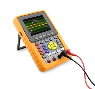Wave on oscilloscope Stock Photos