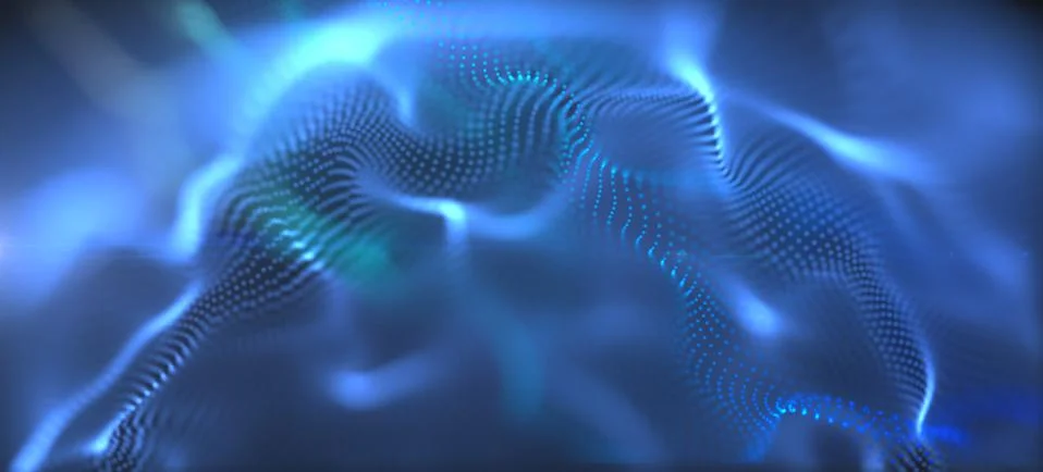 Wave paricle Stock Illustration
