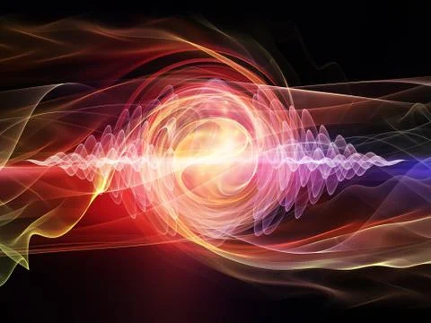 Wave Particle Illustrazione stock