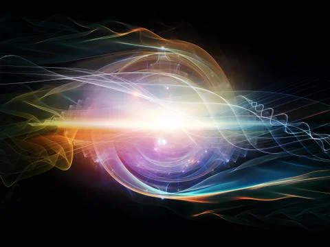 Wave Particle Stock Illustration