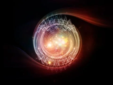 Wave Particle Stock Illustration