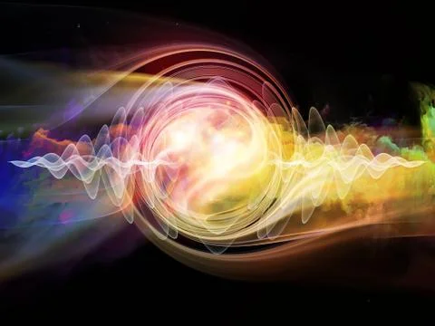 Wave Particle Stock Illustration
