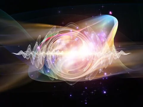 Wave Particle Stock Illustration