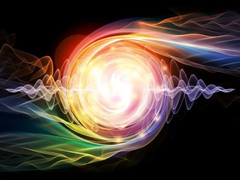 Wave Particle Illustrazione stock