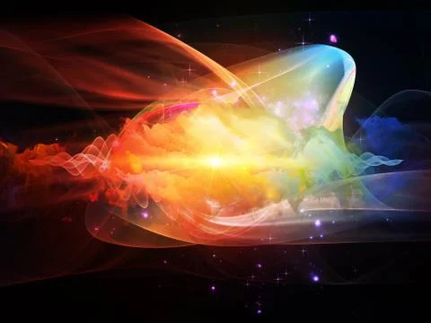 Wave Particle Illustrazione stock