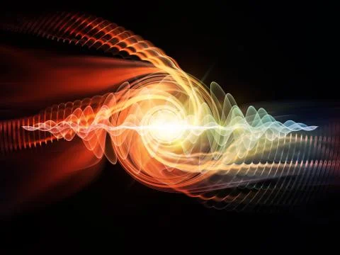 Wave Particle Illustrazione stock