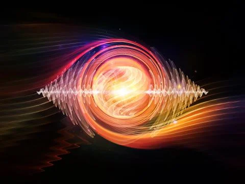 Wave Particle 스톡 일러스트
