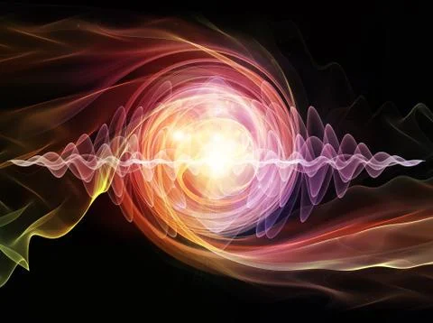 Wave Particle Illustrazione stock