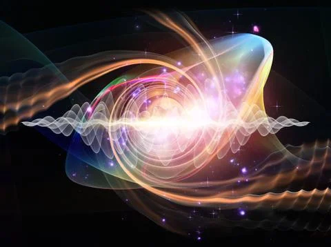 Wave Particle Stock Illustration