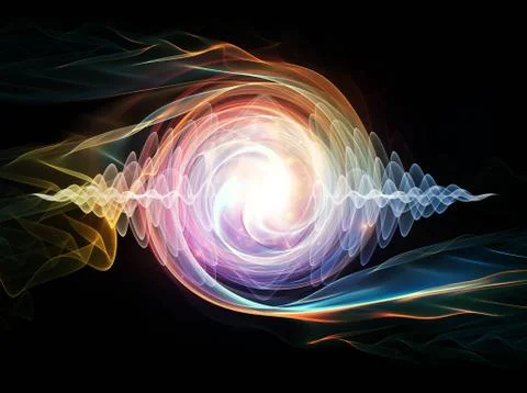 Wave Particle Illustrazione stock