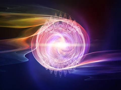 Wave Particle Illustrazione stock
